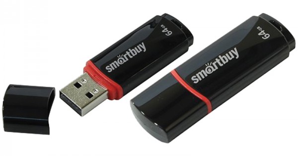 Flash USB 2.0 64Gb Smart Buy Crown SB64GBCRW-K черный