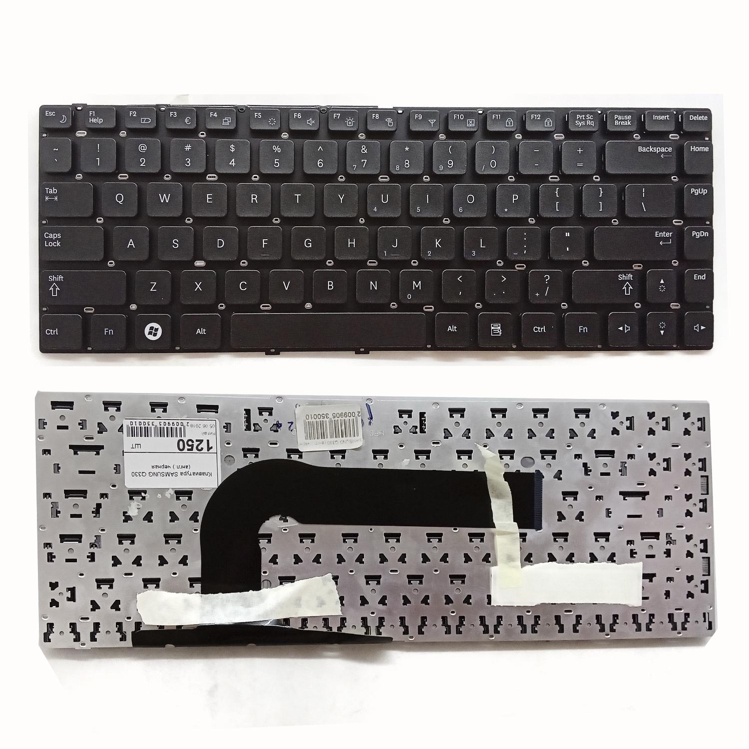 Клавиатура ноутбука Samsung Q330 (англ.) черная