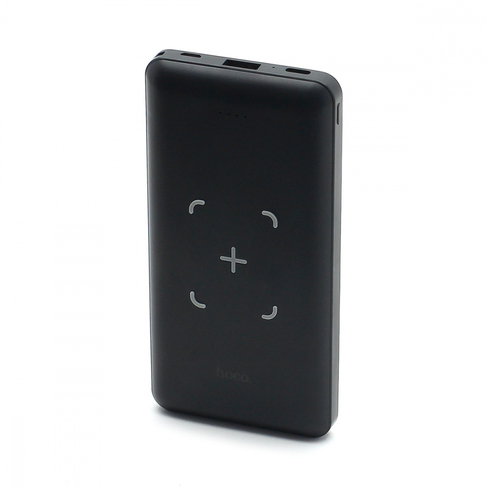Внешний аккумулятор Power Bank 10000 mAh Hoco J50 + Wireless charger черный