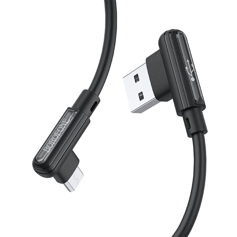 Кабель USB - Micro USB BOROFONE BX58 2,4A (черный) 1м