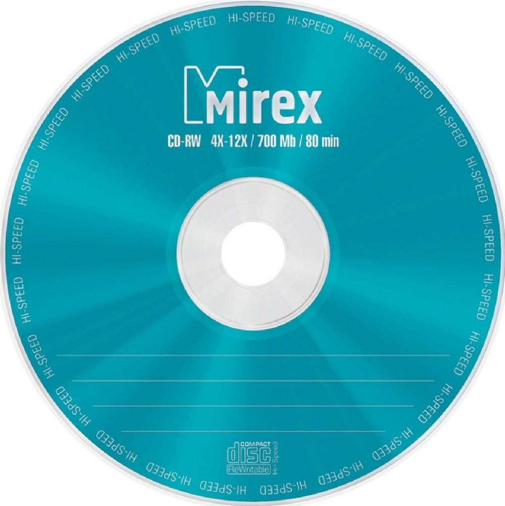 Диски CD-RW Mirex 700mb 12x ( 10шт) цена за 1 шт.