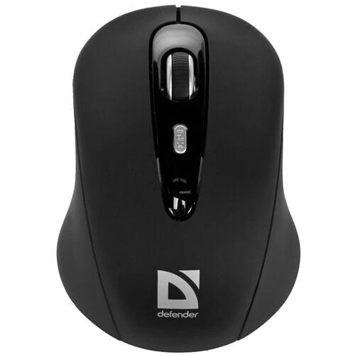 Беспроводная мышь Defender Rider 215B Nano (черн) (2кн+кол/кн), USB, индикатор заряда батареи