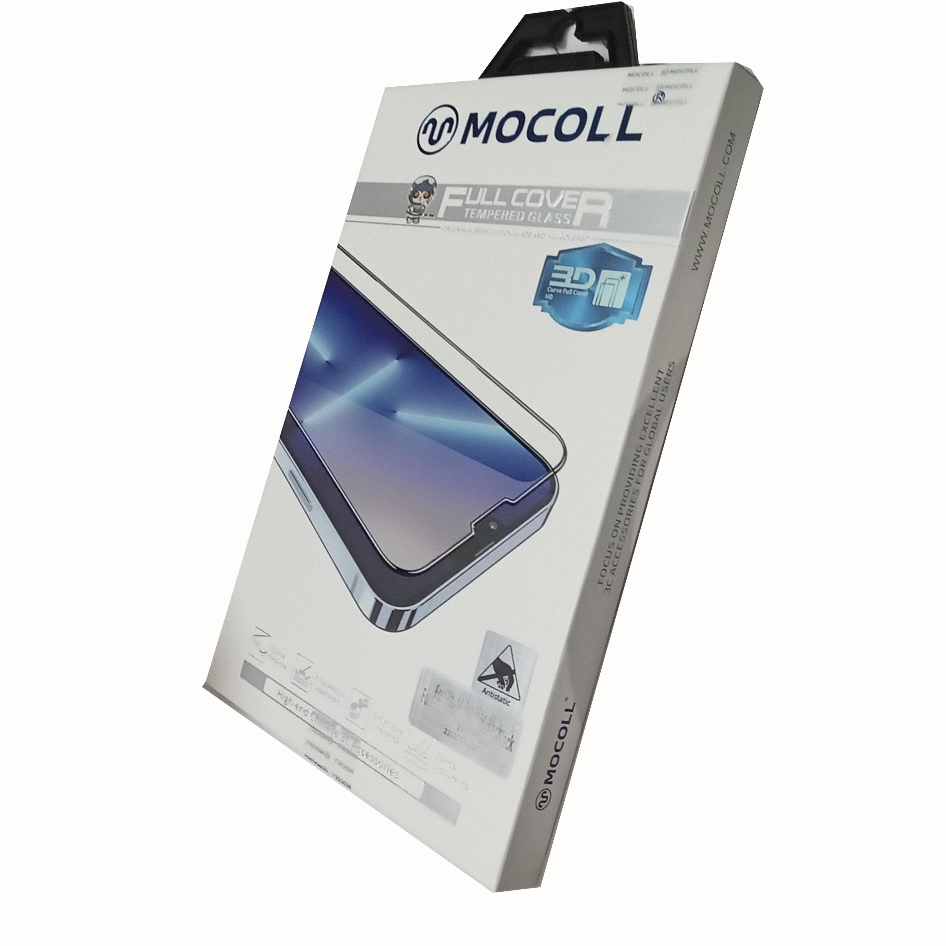 Защитное стекло телефона iPhone 14 pro Mocoll 3D Black