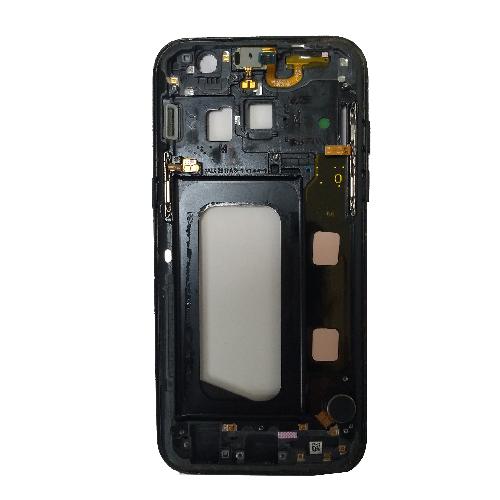 Корпус телефона Samsung A320 Galaxy A3 (2017) средняя рамка черная оригинал б/у