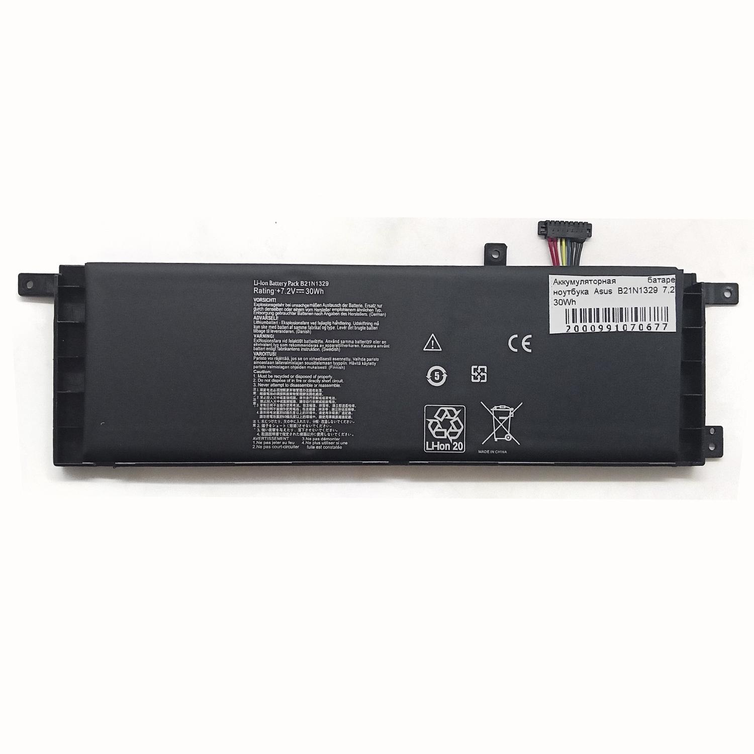 Аккумуляторная батарея ноутбука Asus B21N1329 7,6V 30Wh