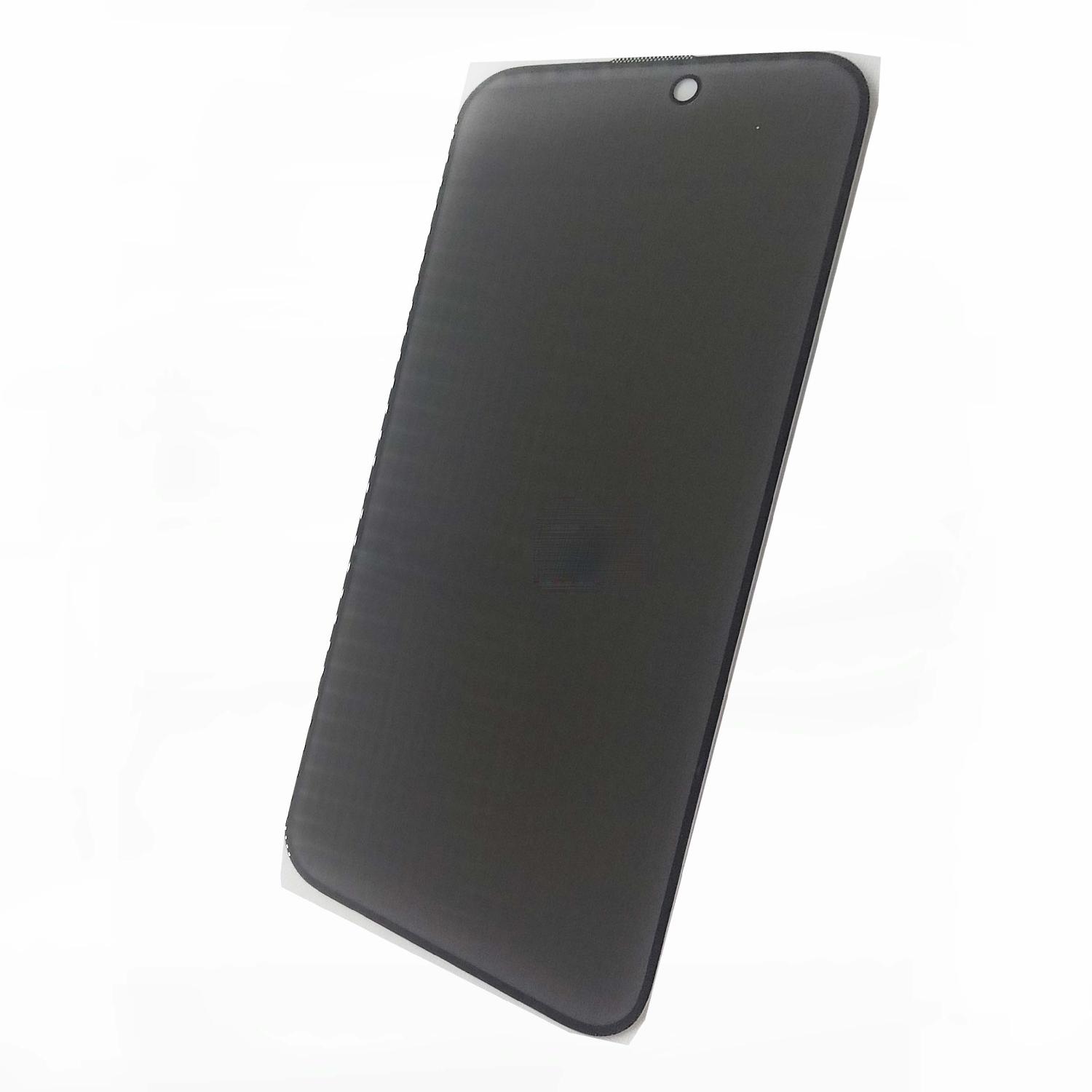 Защитное стекло "Антишпион" для iPhone 16 Pro Max 5D OG Черный