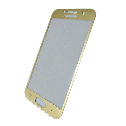Защитное стекло телефона Samsung A320F Galaxy A3 (2017) Крафт 3D золотое