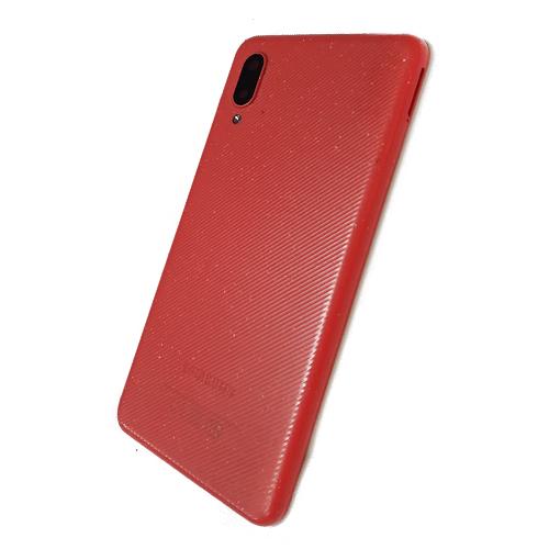 Задняя крышка телефона Samsung A022 Galaxy A02 красная оригинал б/у