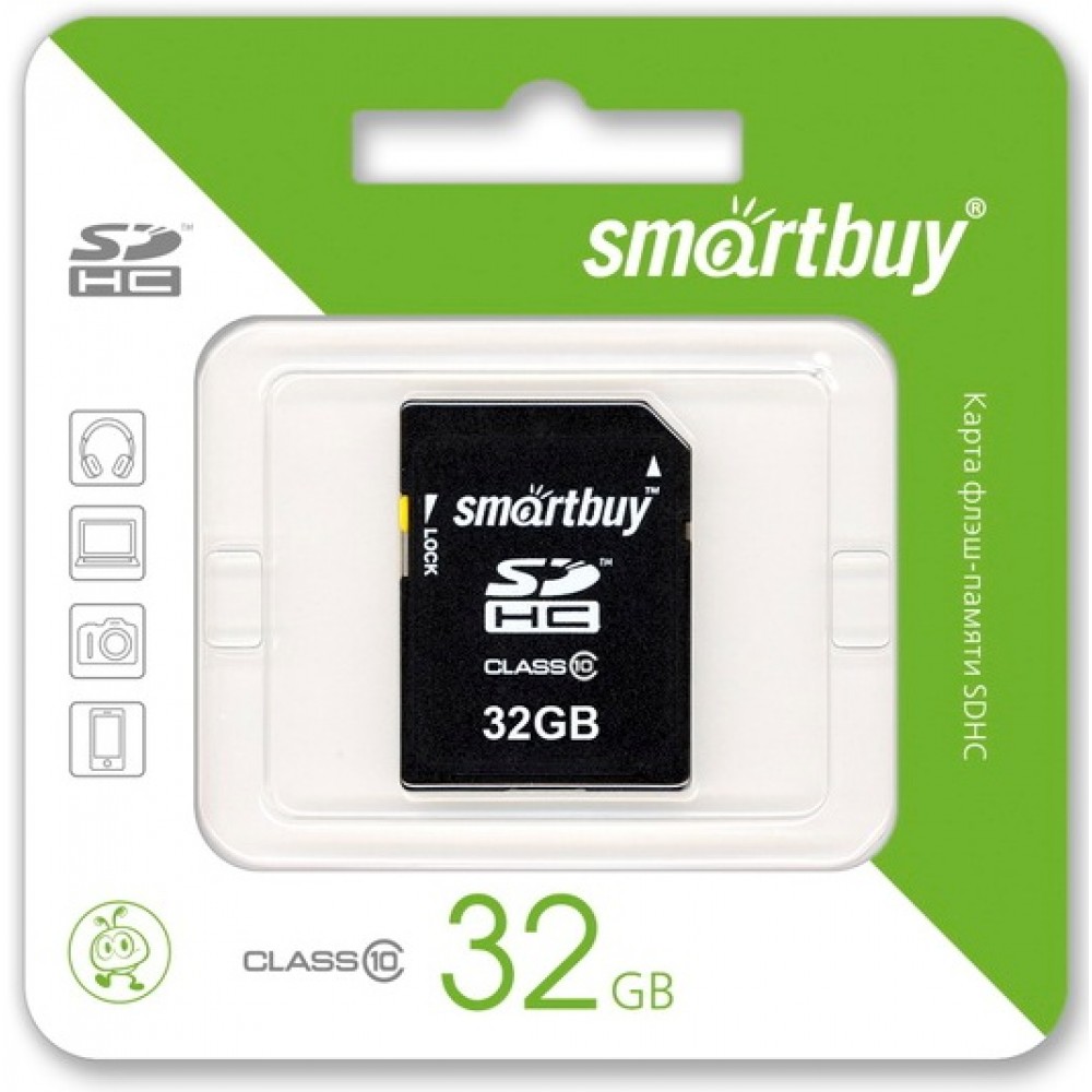 Карта памяти МicroSD SmartBuy 32 Гб 10 Class