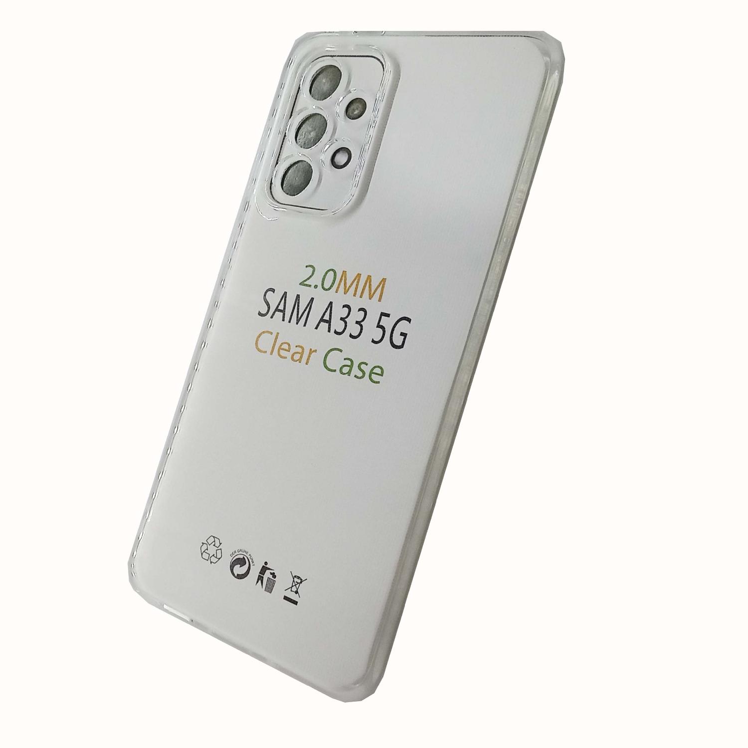 Чехол Samsung A33 Силикон 2.0mm (прозрачный)