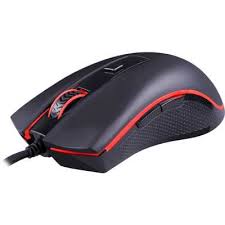 Оптическая игровая мышь Redragon Cypher (черн/красн) (6кн+кол/кн), RGB, 12800dpi