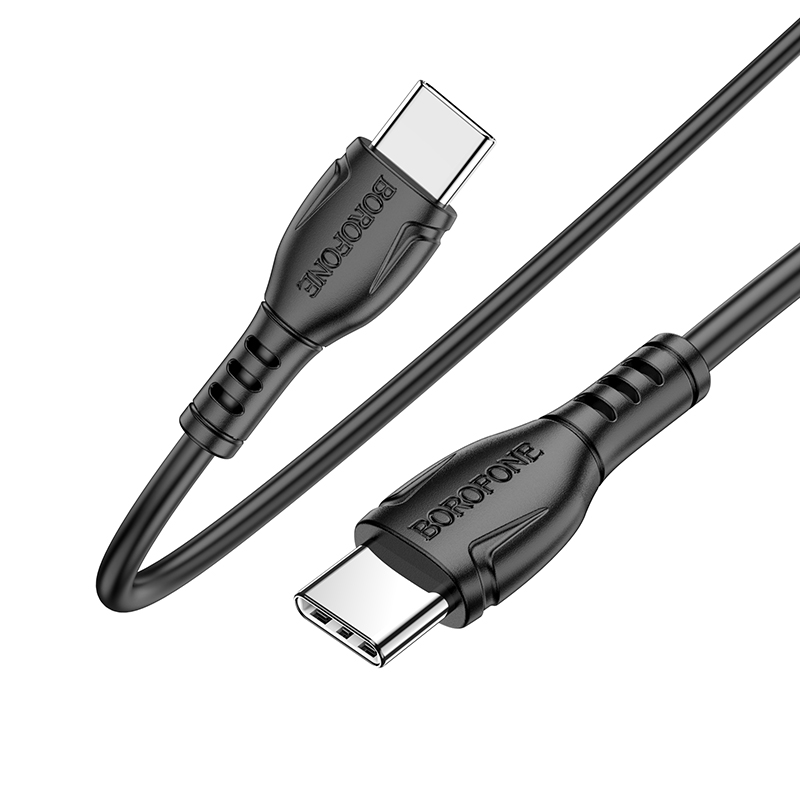 Кабель USB Type-C - USB Type-C BOROFONE BX51, PD60W (черный) 1м