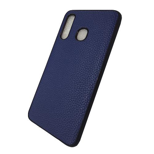 Чехол телефона Samsung A205/A305/M107 Galaxy  A20/A30/M10s (2019)Экокожа (синий)