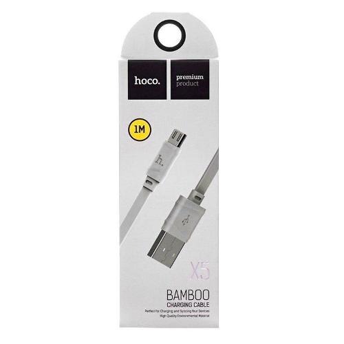 Кабель Micro USB - USB Hoco X5 1m белый