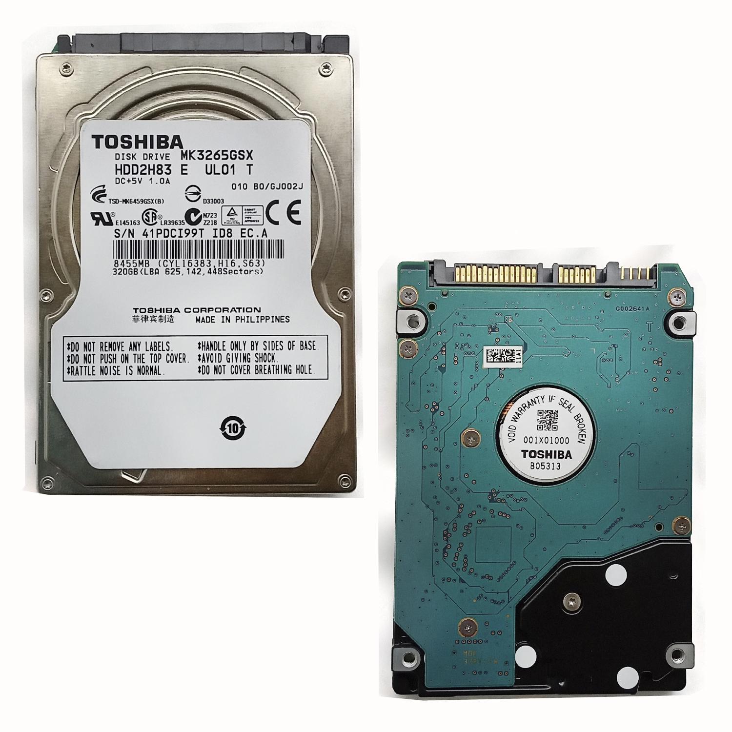 Жесткий диск Toshiba MK3265GSX 320Gb 5400 SATAII 2,5" HDD б/у