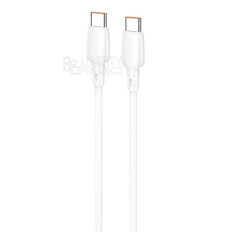 Кабель USB Type-C - USB Type-C BOROFONE BX93, PD60W (белый) 1м