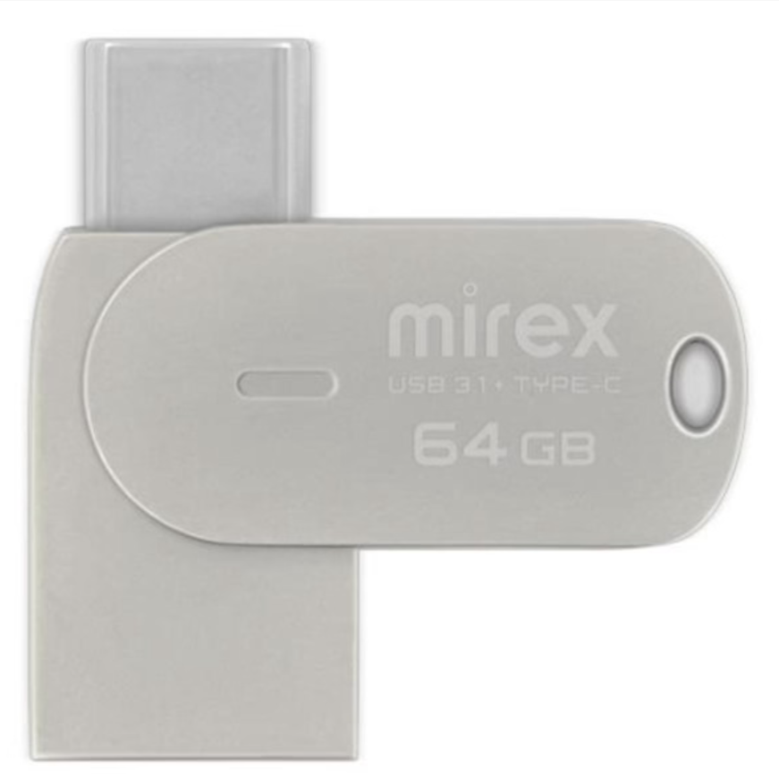 Flash USB 3.1+Type-C DCF Mirex BOLERO 64GB (ecopack)
