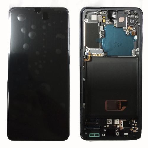 Модуль телефона Samsung G991F Galaxy S21 (дисплей+тачскрин) на раме оригинал черный