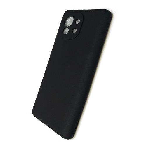 Чехол телефона Xiaomi Mi 11 Силикон (черный)