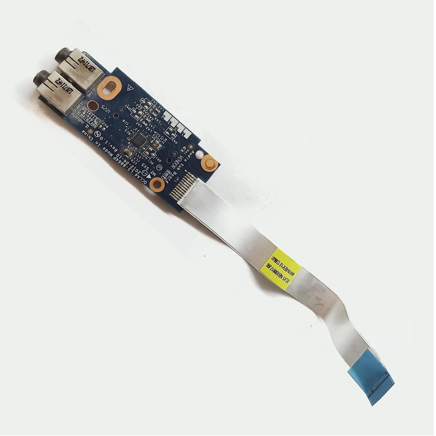 Плата аудио разъема для ноутбука Samsung NP355V4C, NP355V5C, NP350V5C, LS-8864P б/у