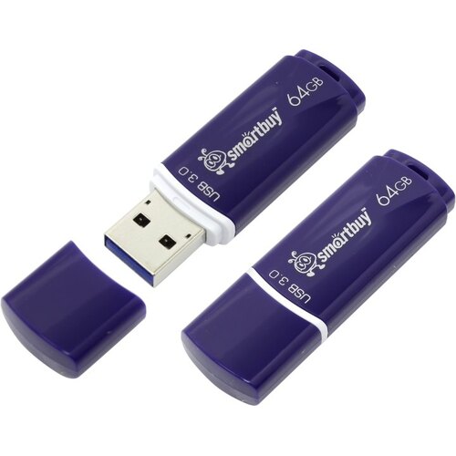 Flash USB 3.0 64Gb Smart Buy Crown SB64GBCRW-BI синий