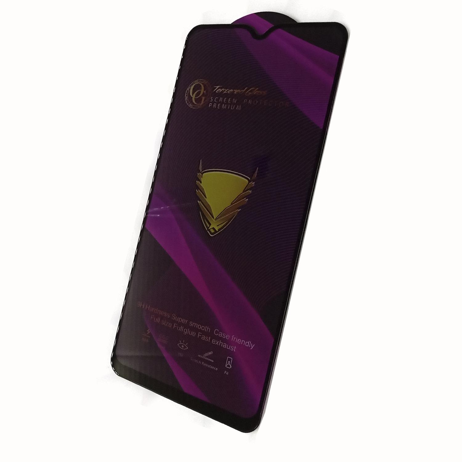Защитное стекло телефона Xiaomi Poco M3/Redmi 9/9T 9D OG черное