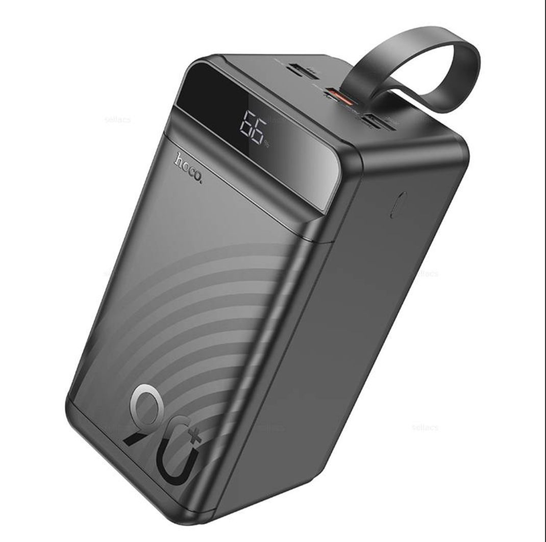 Внешний аккумулятор PowerBank HOCO J123D Element 22.5W+PD20W (90000 mAh) (черный)