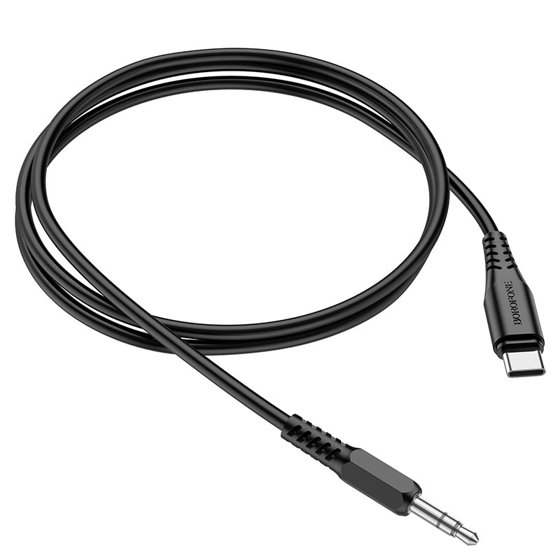 Аудио-кабель AUX Borofone BL8 Type-C - 3.5мм, 1м, черный