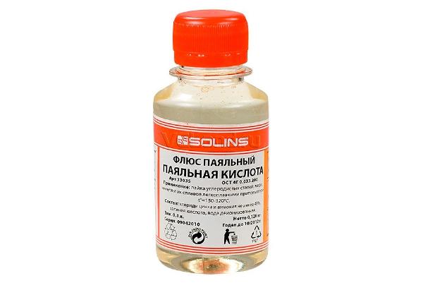 Флюс паяльный ПК-хлорид цинка 40% 100ml