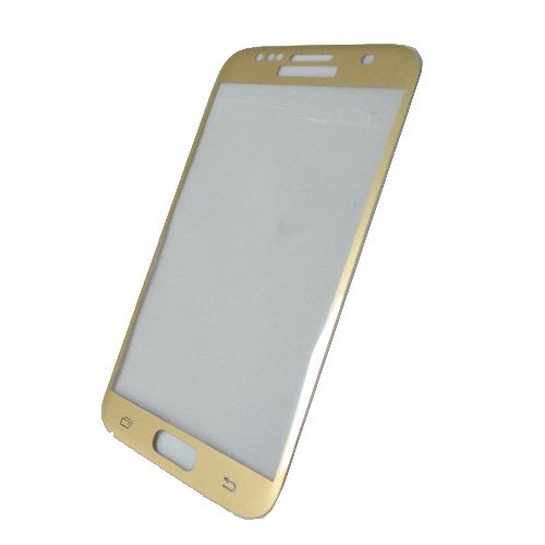 Защитное стекло Samsung G930F Galaxy S7 Крафт 3D золотое