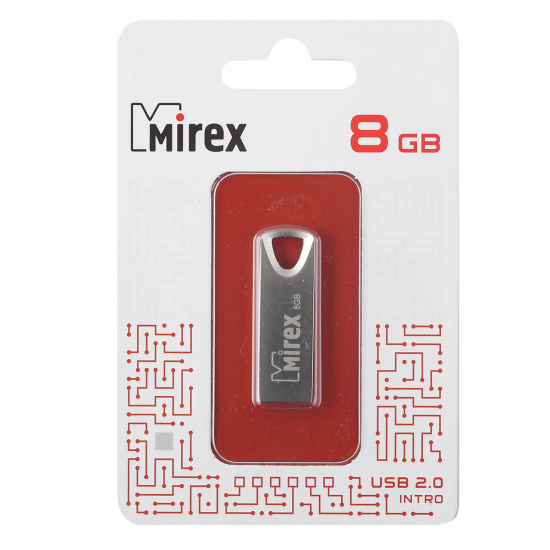 Flash USB USB 2.0 Mirex INTRO 8GB (ecopack)