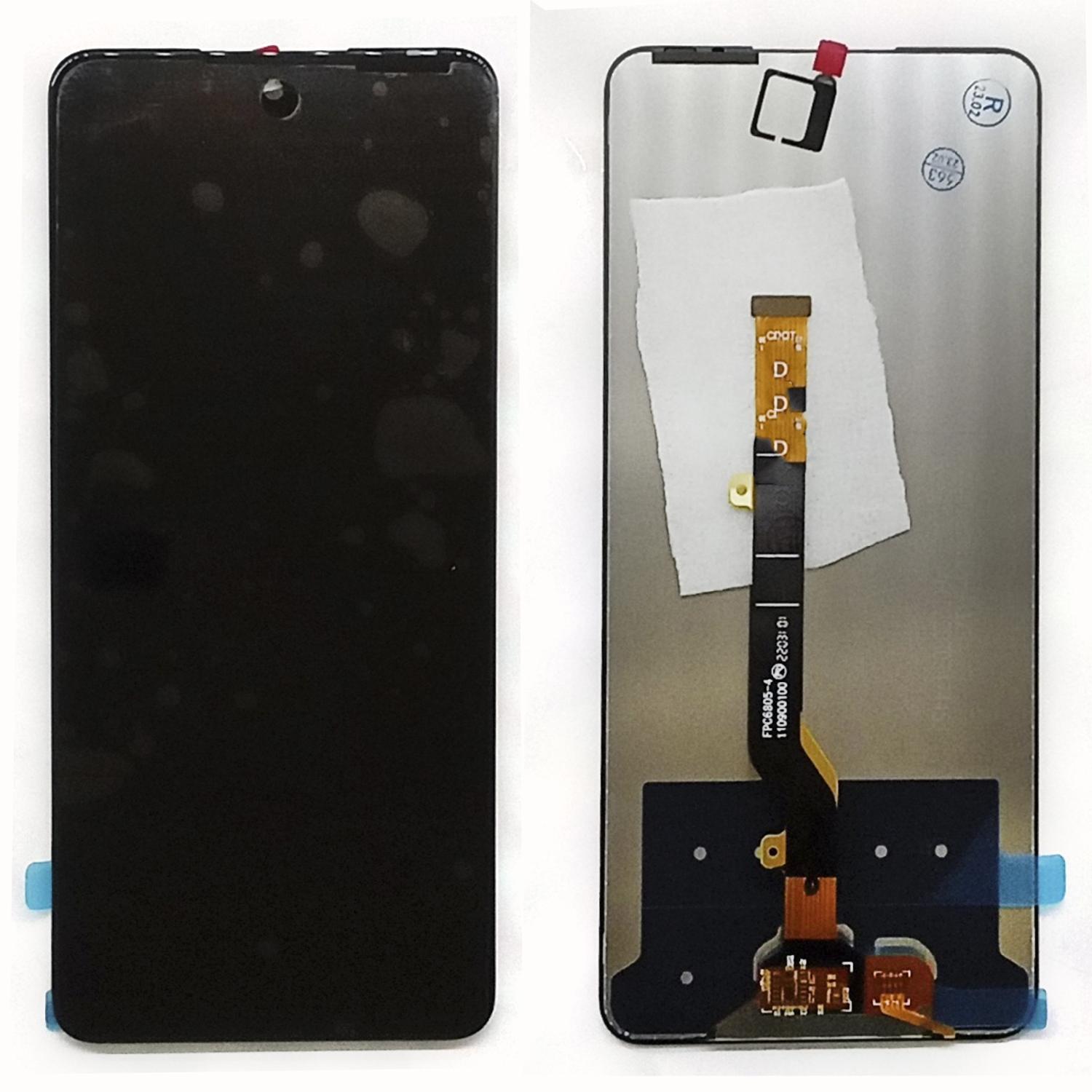 Модуль телефона Tecno Camon 18 (дисплей+тачскрин) черный