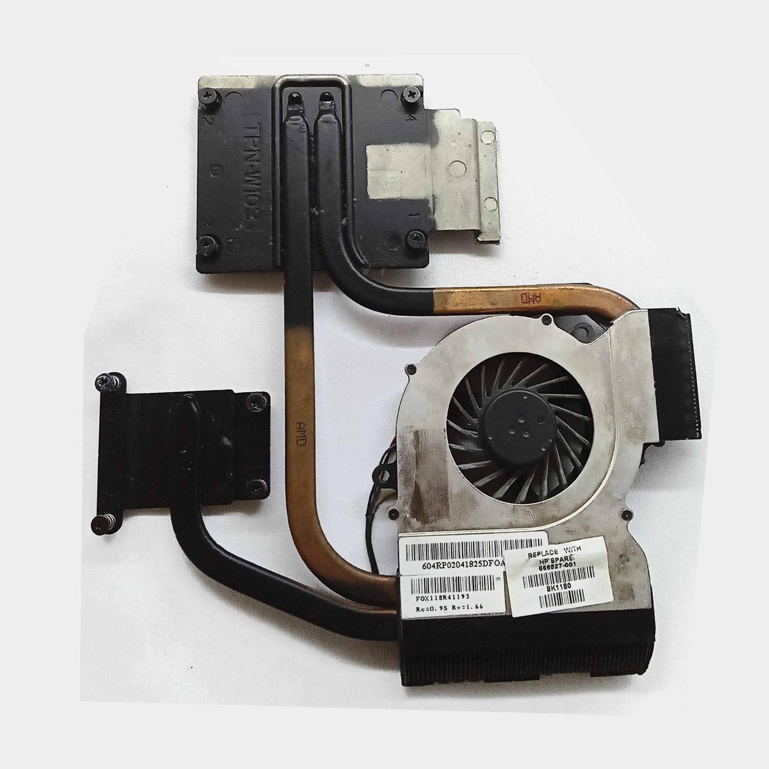 Система охлаждения ноутбука HP Pavilion DV7-6B01ER (с кулером) б/у