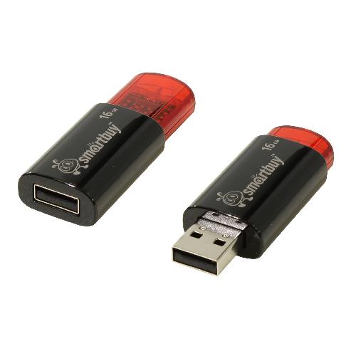 Flash USB2.0 Smart Buy 16Gb Click черный