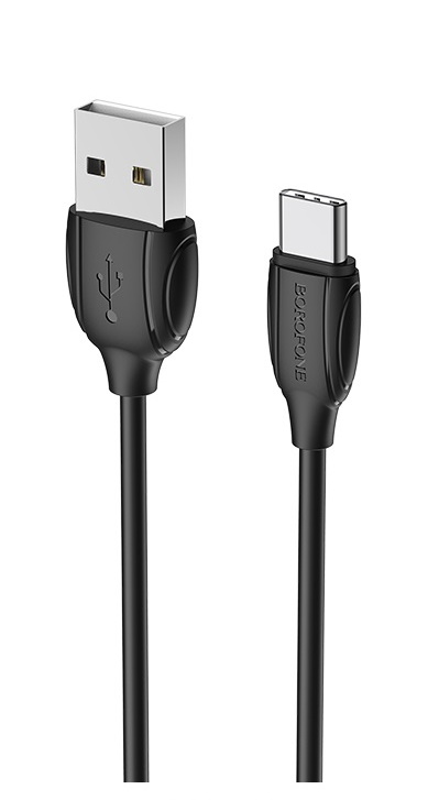 Кабель Type-C - USB Borofone X19 черный, 1м