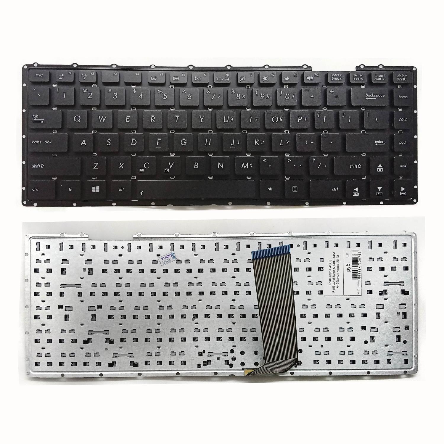Клавиатура ноутбука Asus R455L/A455/A555/Y483 X451 A450(англ) черна