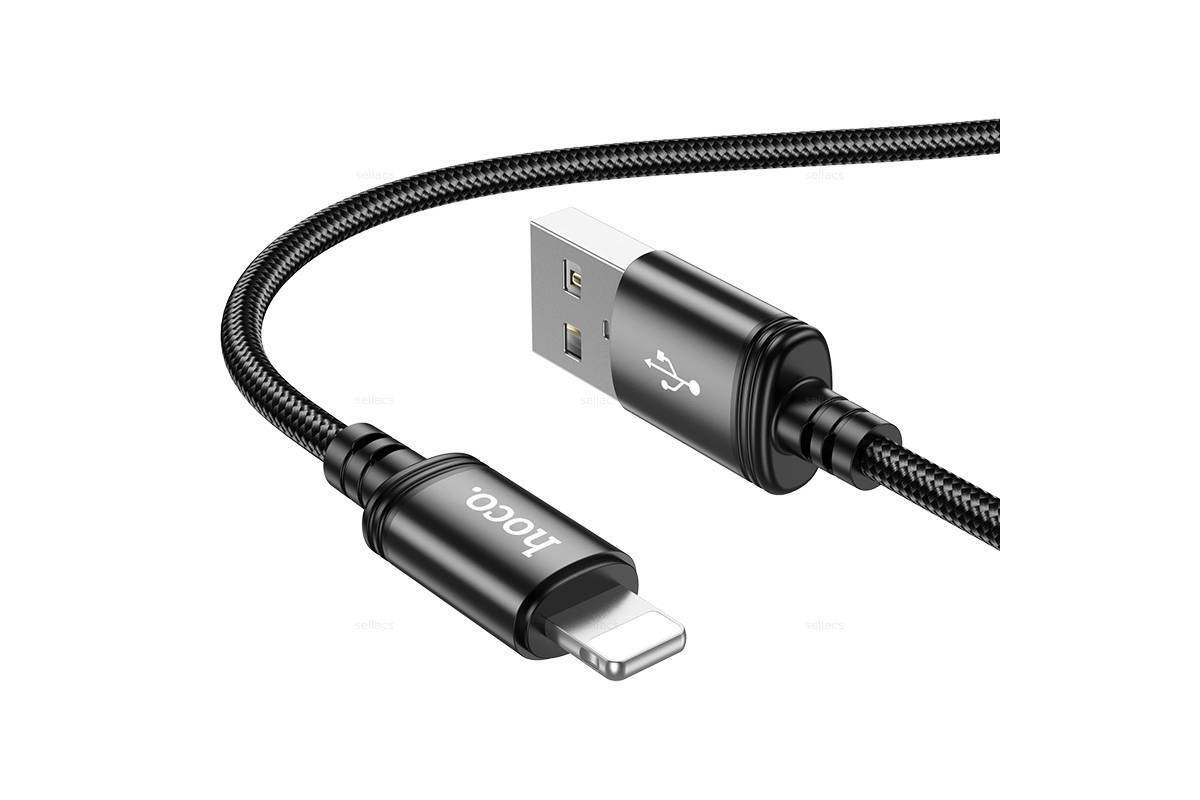Кабель USB - Lightning HOCO X89 2,4A (черный) 1м