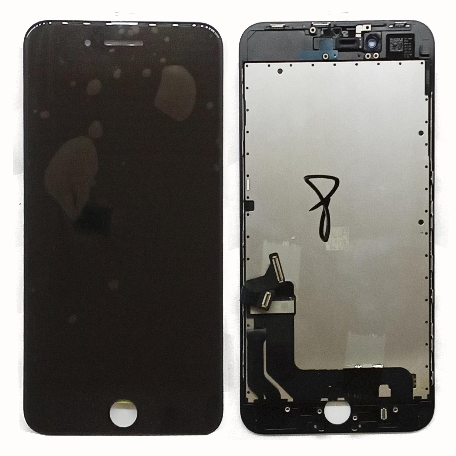 Модуль телефона iPhone 8 plus (дисплей+тачскрин) Rev DTP оригинал замененное стекло черный