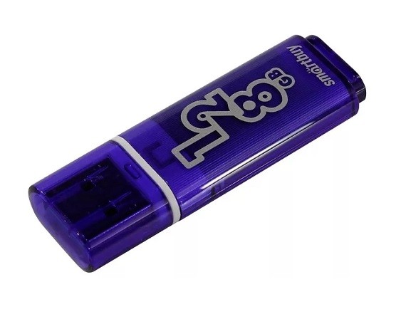 Flash USB 3.0 128Gb Smart Buy Glossy SB128GBGS-DB темно-синий