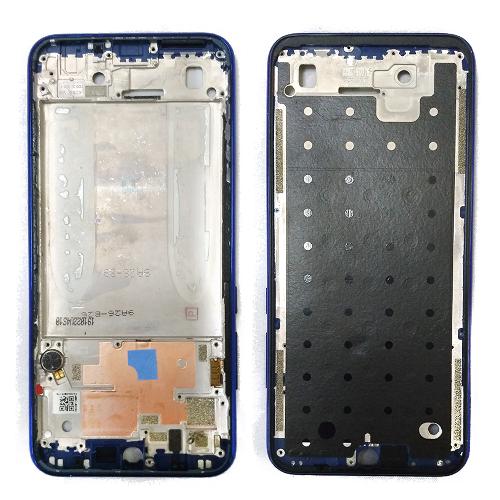 Корпус телефона Xiaomi Redmi Note 8T средняя часть синяя б/у