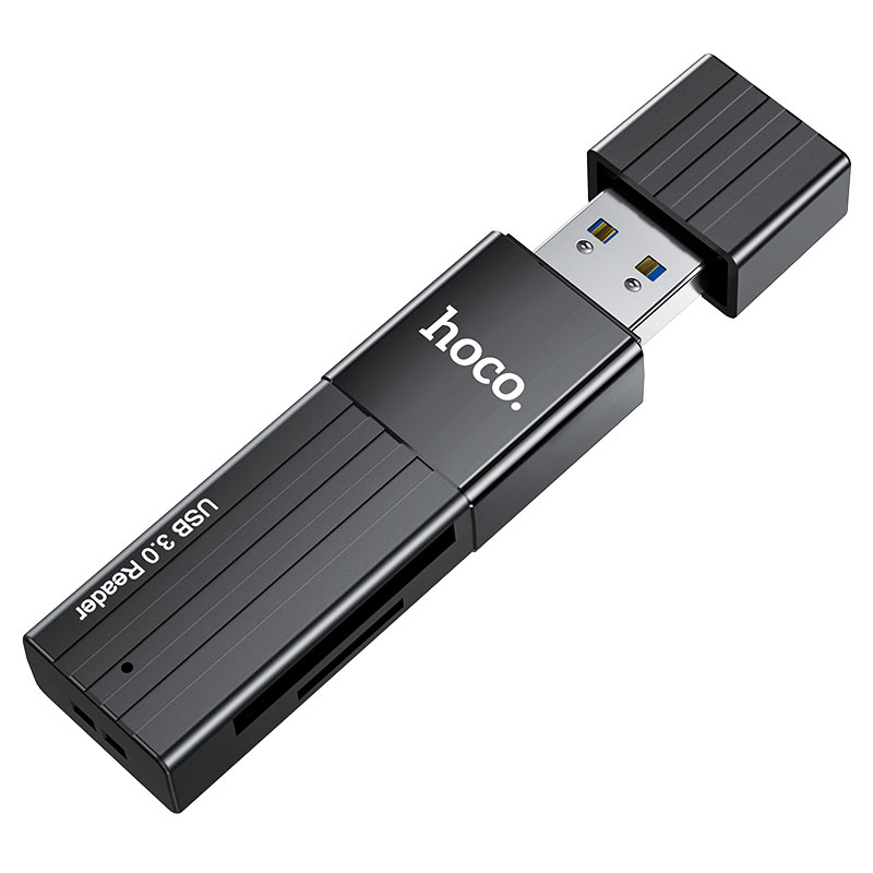 Card Reader Hoco HB20 (microSD/SD) USB 3.0 черный