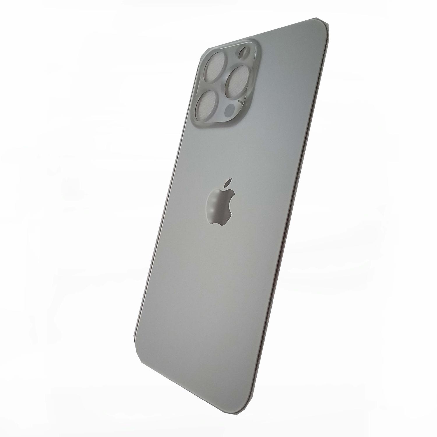 Задняя крышка для iPhone 15 Pro Max с широким отверстием титан