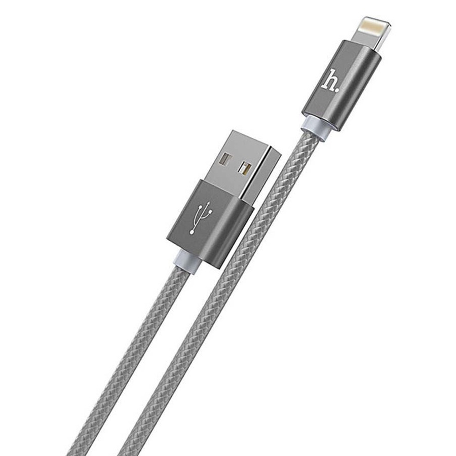 Кабель Lightning - USB Hoco X2, серый 1м.