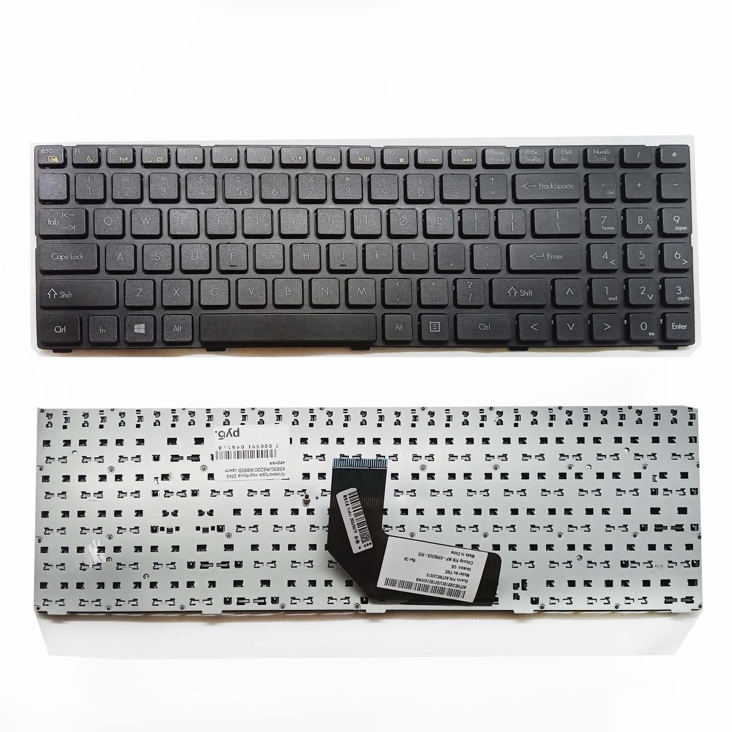 Клавиатура ноутбука DNS K580C/K620C/K660D (англ) черная