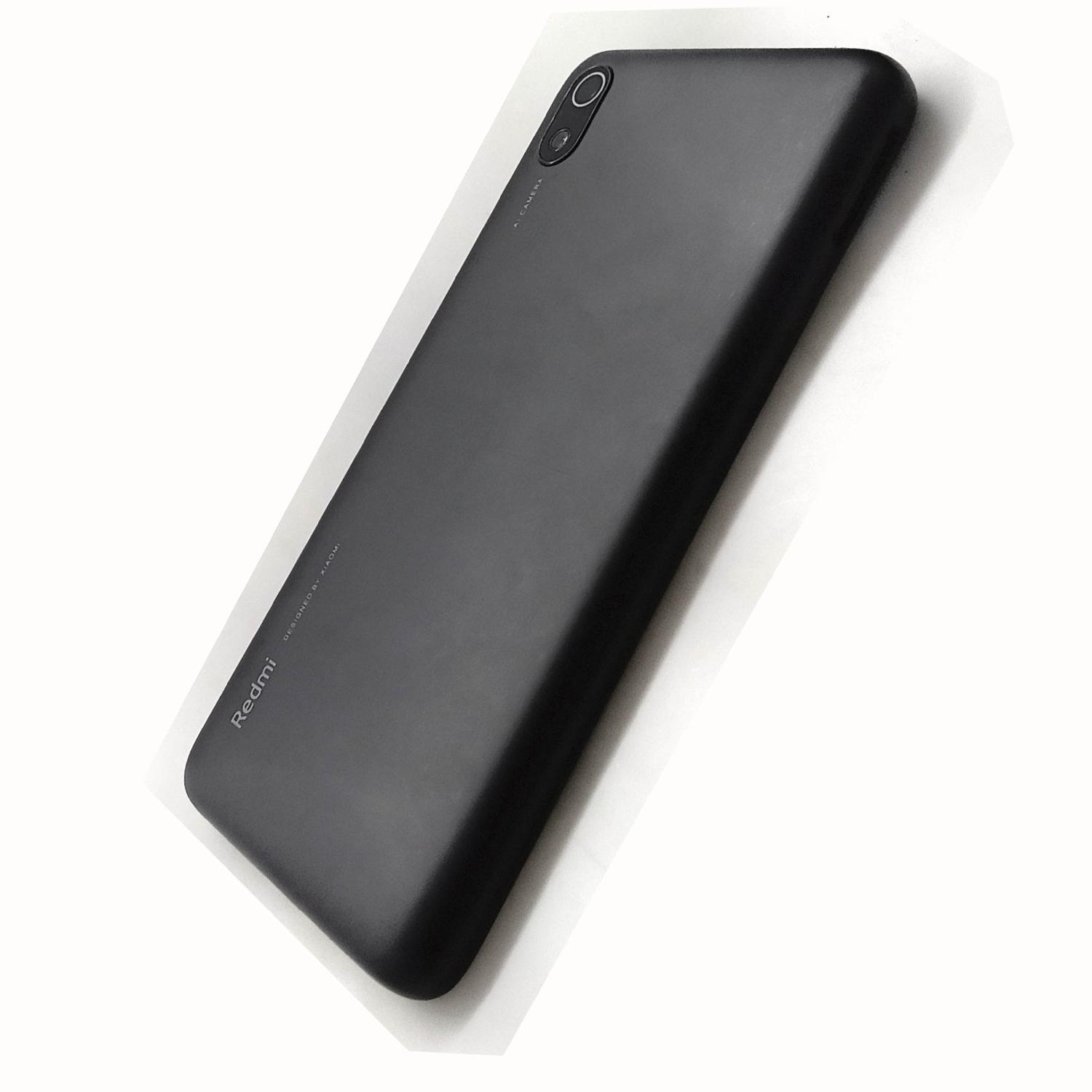 Задняя крышка телефона Xiaomi Redmi 7A черная оригинал б/у