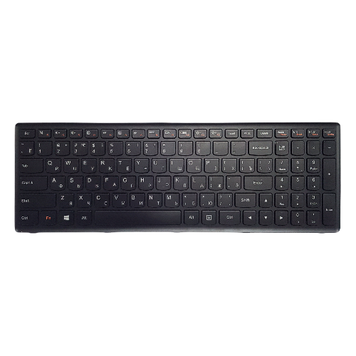 Клавиатура ноутбука Lenovo G500/G510/G505/G700/G710 (русск.) черная с рамкой