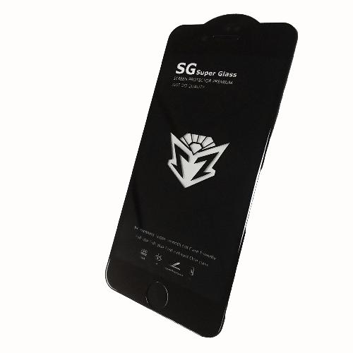 Защитное стекло телефона iPhone 7/8/SE 9D SG черное тех уп