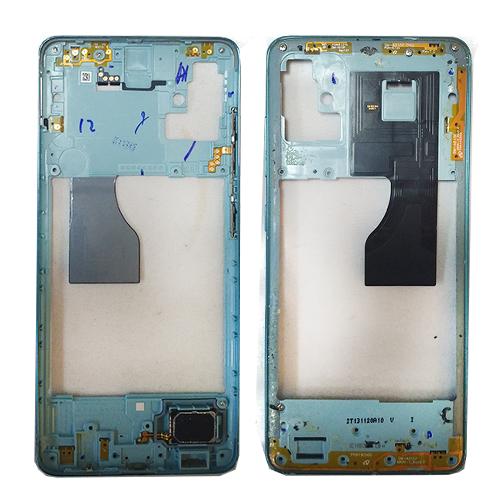 Корпус телефона Samsung A515 Galaxy A51 средняя часть оригинальная голубая б/у