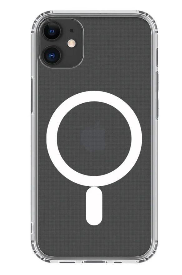 Чехол iPhone 11  Acrylic MagSafe, с магнитом, прозрачный