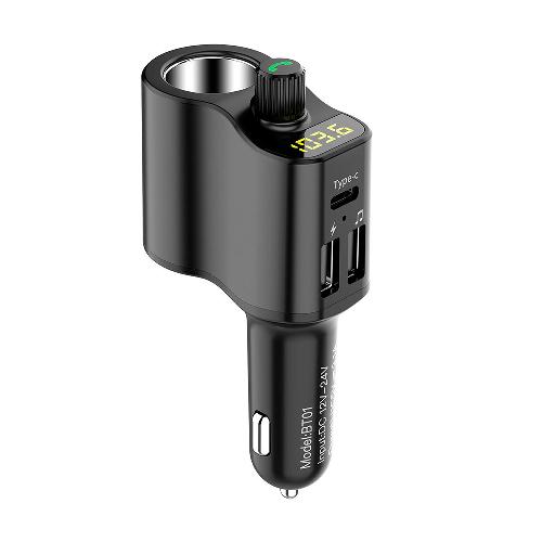 FM Modulator BT-01 ( АЗУ + 2USB + 1Type-C)